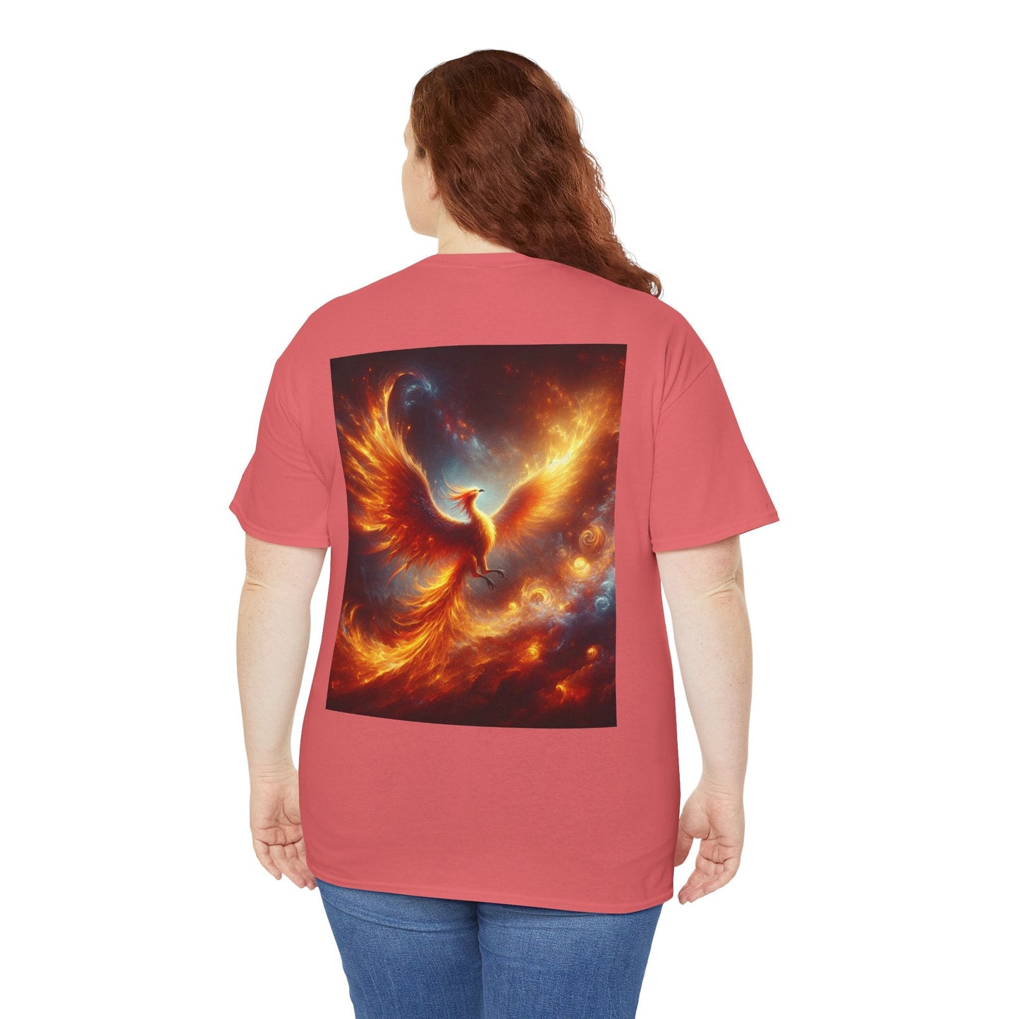 Phoenix Dreams Unisex Heavy Cotton Tee, Motivational T-Shirt, Positive Vibes Tee, Inspirational Gift, Spiritual Apparel - Anz AI