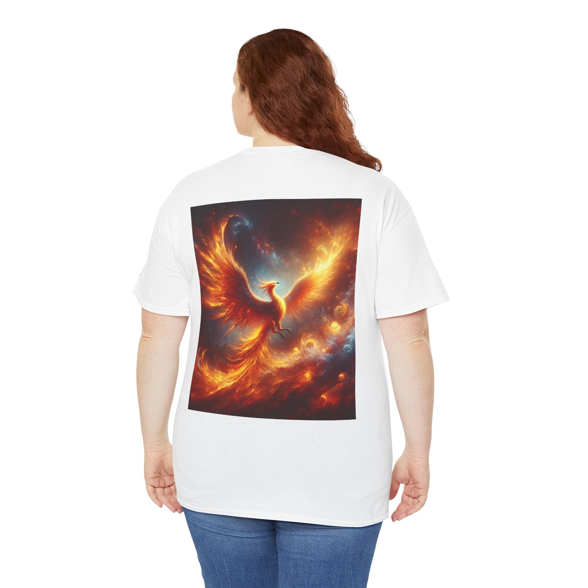 Phoenix Dreams Unisex Heavy Cotton Tee, Motivational T-Shirt, Positive Vibes Tee, Inspirational Gift, Spiritual Apparel - Anz AI