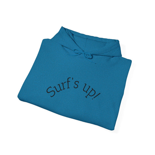 Surf's Up Unisex Hooded Sweatshirt - Ideal Beachwear, Summer Vibes, Surfing Essentials, Casual Lounge Wear, Gift for Surfers - Anz AI