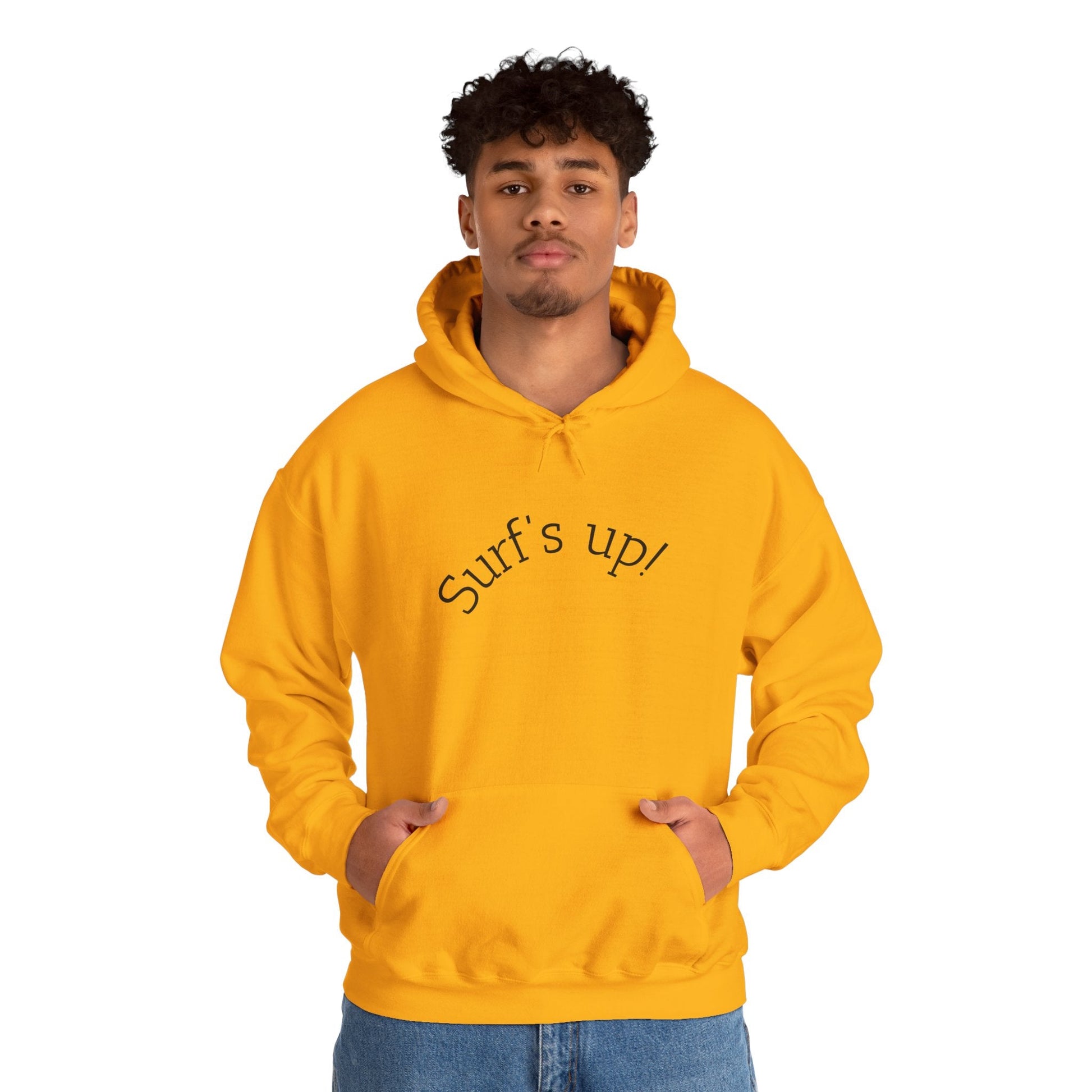 Surf's Up Unisex Hooded Sweatshirt - Ideal Beachwear, Summer Vibes, Surfing Essentials, Casual Lounge Wear, Gift for Surfers - Anz AI