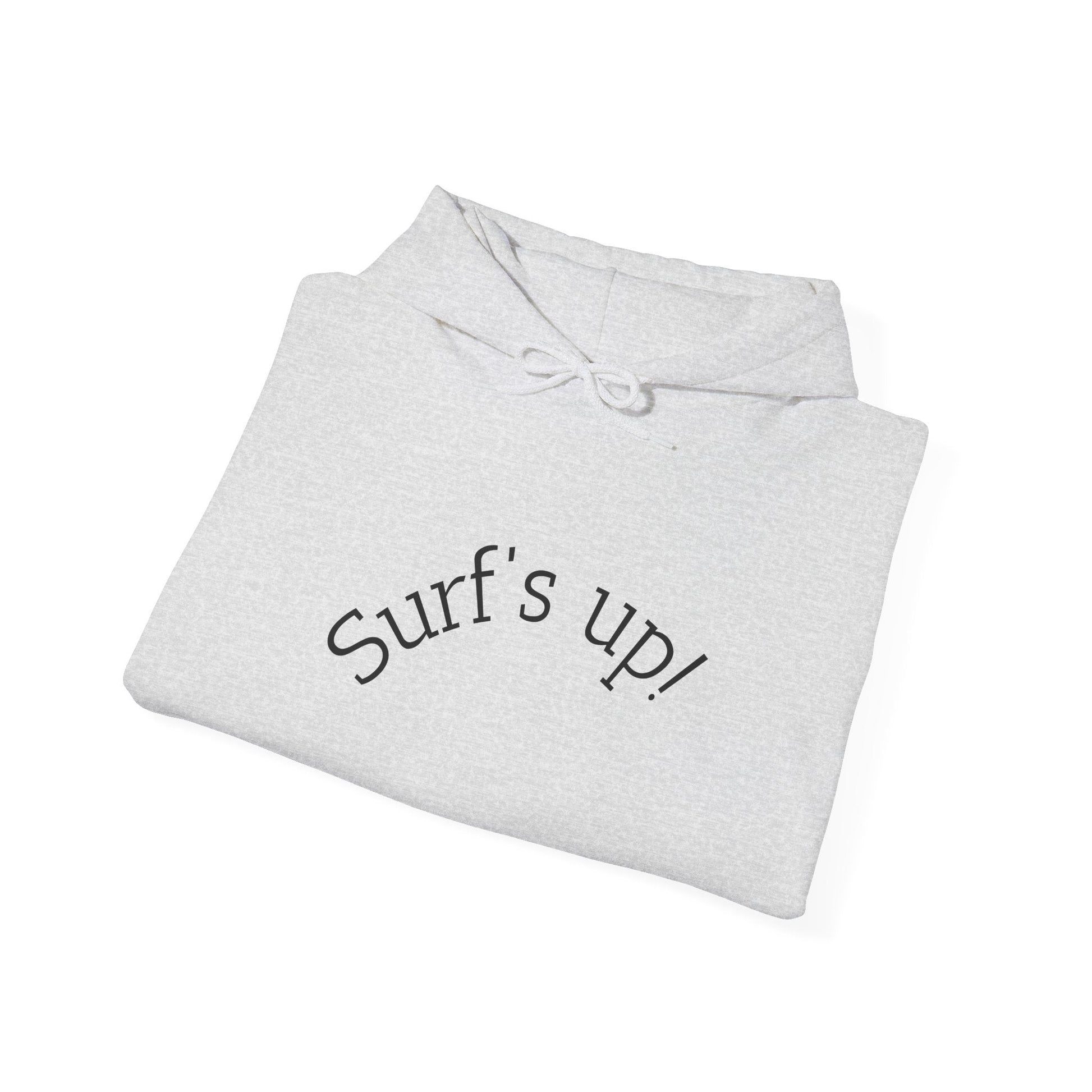Surf's Up Unisex Hooded Sweatshirt - Ideal Beachwear, Summer Vibes, Surfing Essentials, Casual Lounge Wear, Gift for Surfers - Anz AI