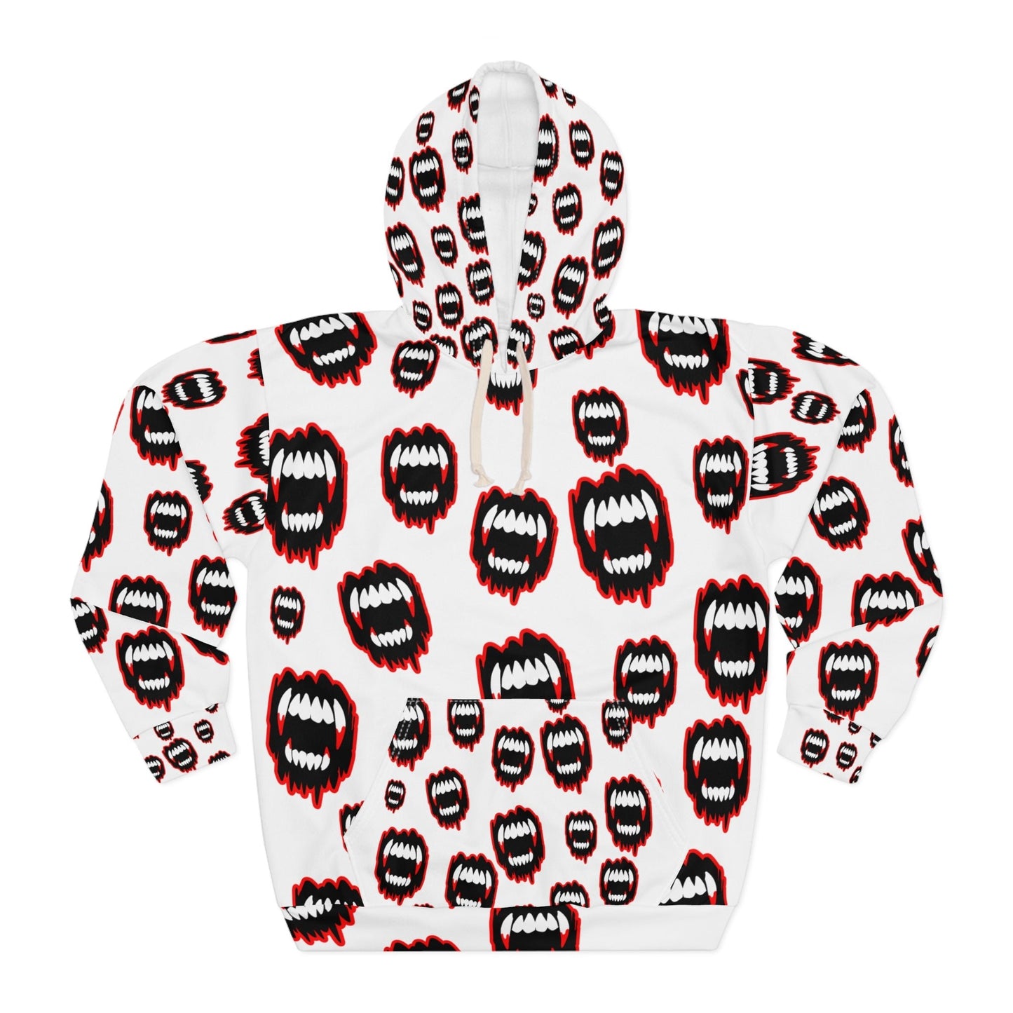Unisex Pullover Hoodie with Bold Monster Faces - Comfortable, Stylish, and Fun - Anz AI